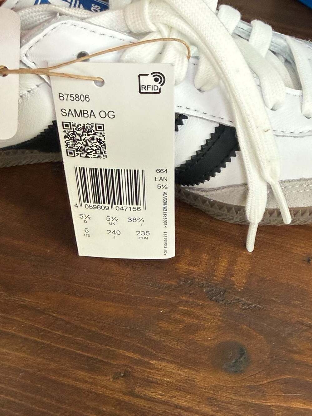 Adidas Samba OG Sneakers White/Black Size US Men's 6 / Women's 7 - Picture 11 of 11